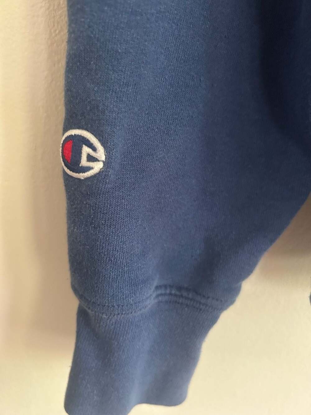 Champion Delaware Blue Hens Quarter-Zip Hoodie Sweatshirt Blue Size M - Picture 4 of 8